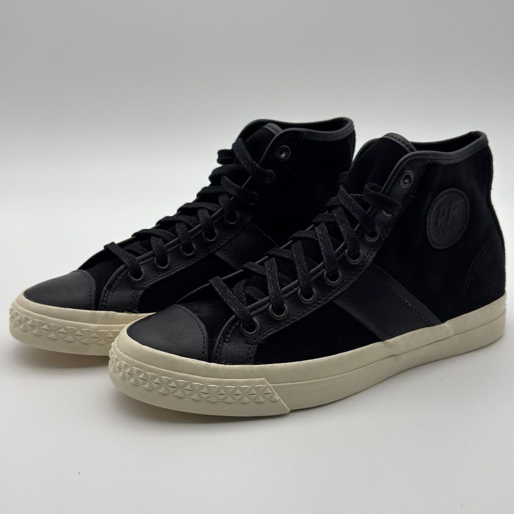 PF Flyers Rambler High Top Sneaker Black Canvas Upper Men's Size 8 Women's 9.5